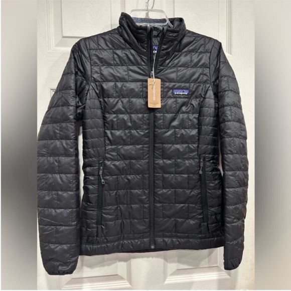 Patagonia Women’s Small Nano Puff Insulated Jacket Black Puffy NWT - Picture 1 of 12
